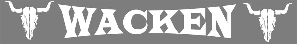W:O:A - Heckscheibenaufkleber - Wacken - lang