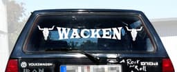 W:O:A - Heckscheibenaufkleber - Wacken - lang – Bild 2