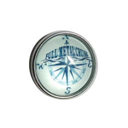 FMC - Druckknopf Doming - Motiv: Kompass – Bild 1