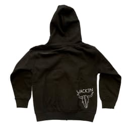 W:O:A - Kids HoodZip - Rainbow Cow black – Bild 3