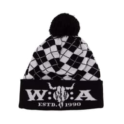 W:O:A - Bommelmütze - Karo weiß – Bild 1