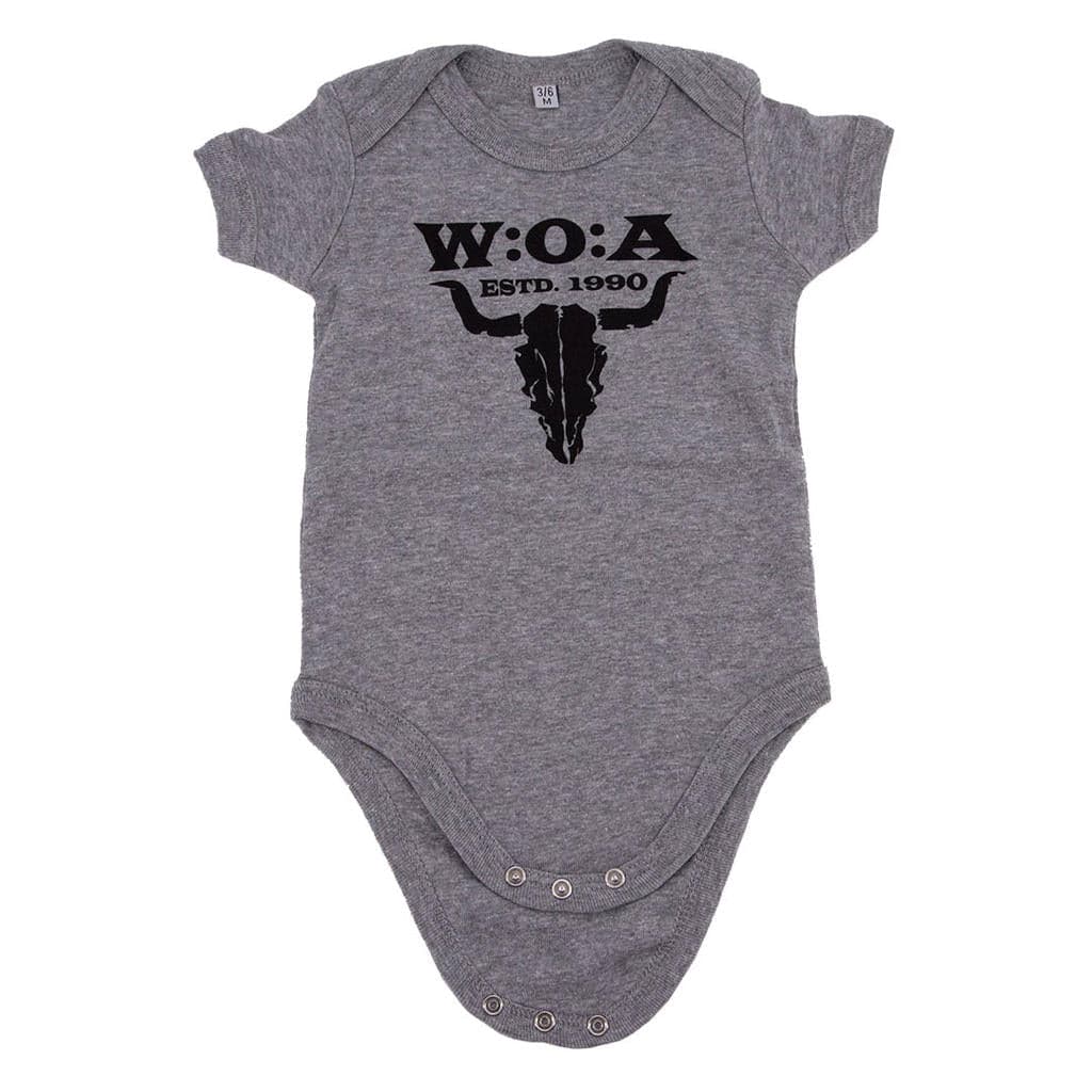 W:O:A - Baby Body - Logo - Melange Grey