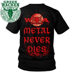 W:O:A - T-Shirt - Metal never dies – Bild 2