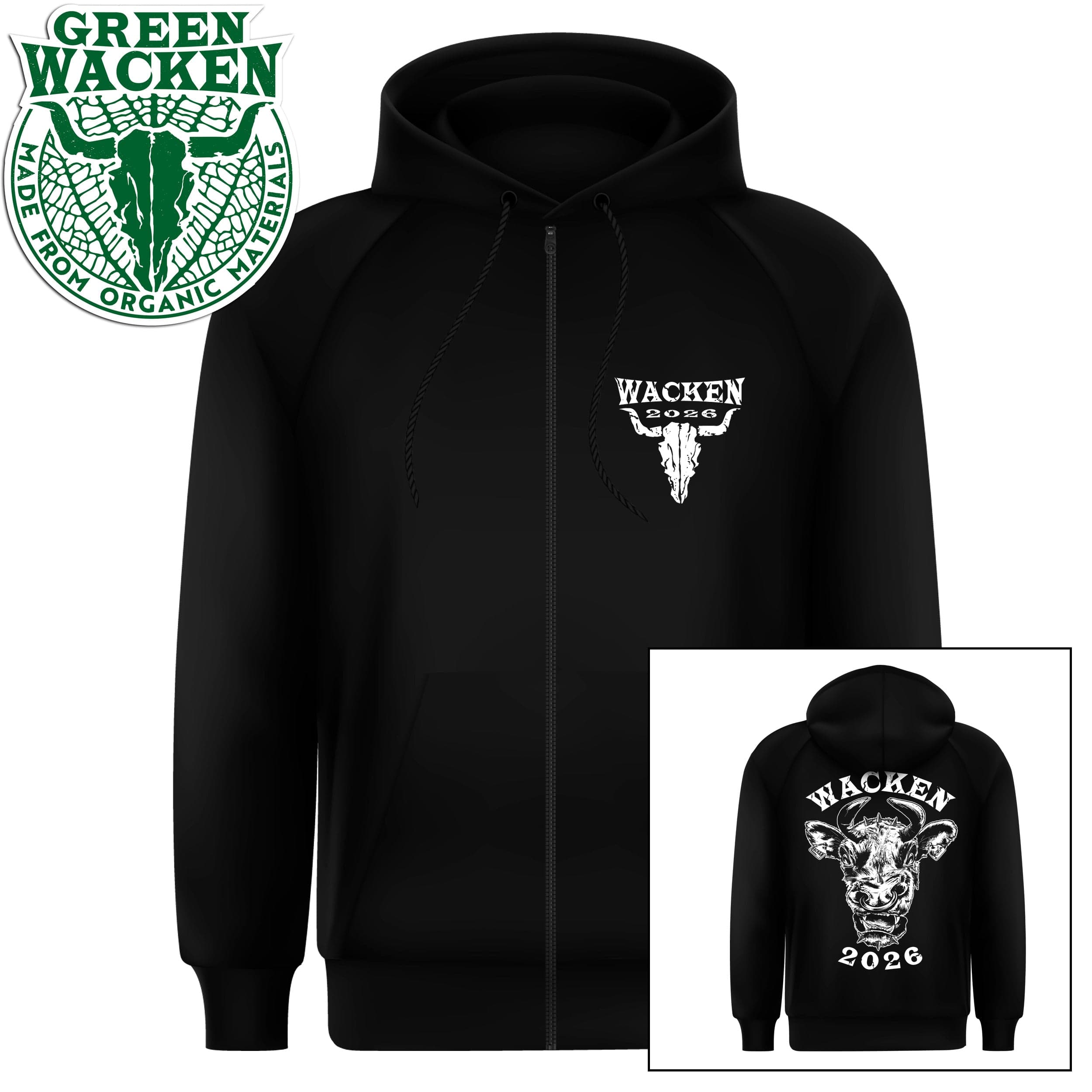 W:O:A - HoodZip - Angry Cow