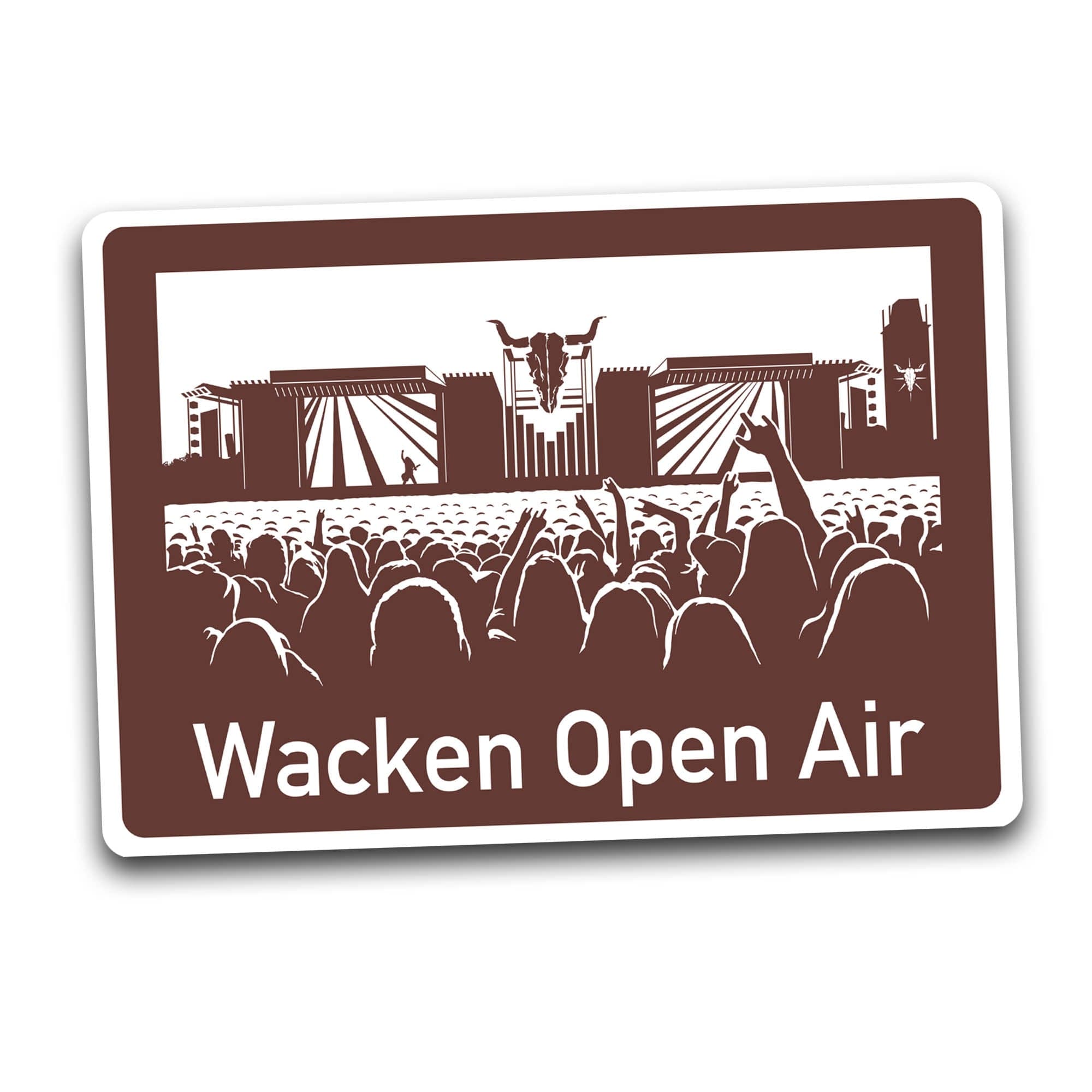 W:O:A - Aufkleber - Autobahnschild
