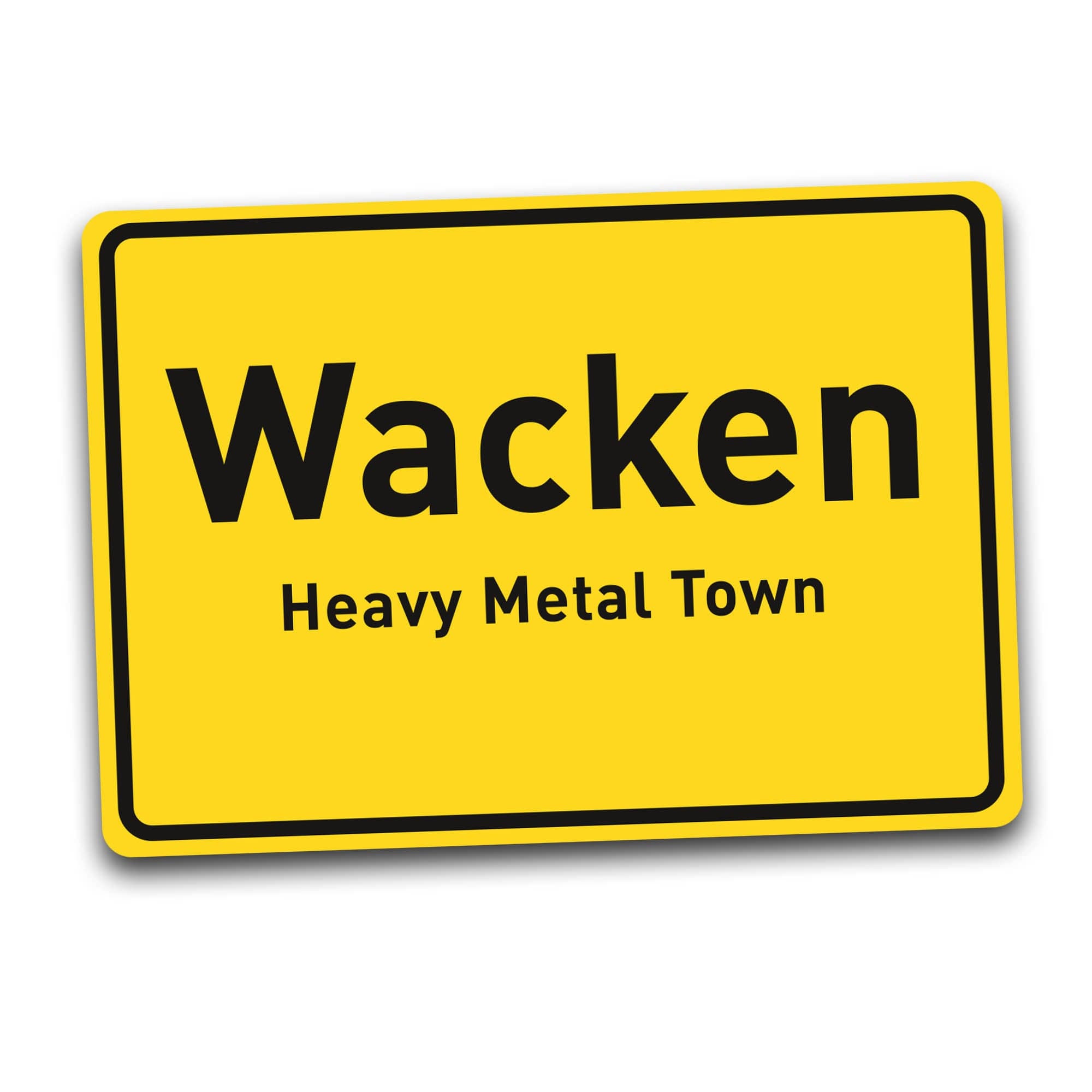 W:O:A - Aufkleber - Ortsschild