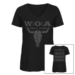W:O:A - Girlie Shirt - Logo Grau – Bild 1