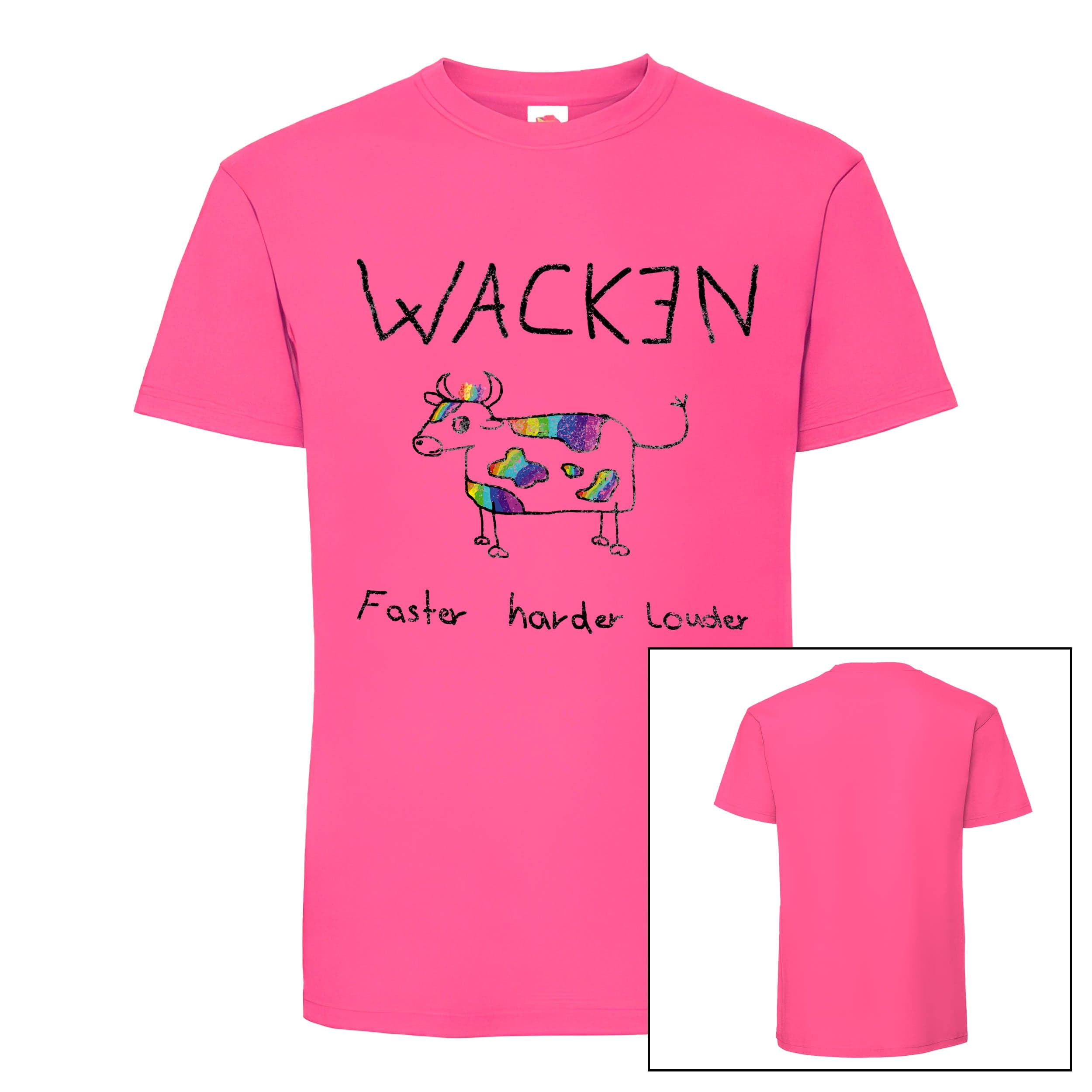 W:O:A - T-Shirt - Rainbow Cow