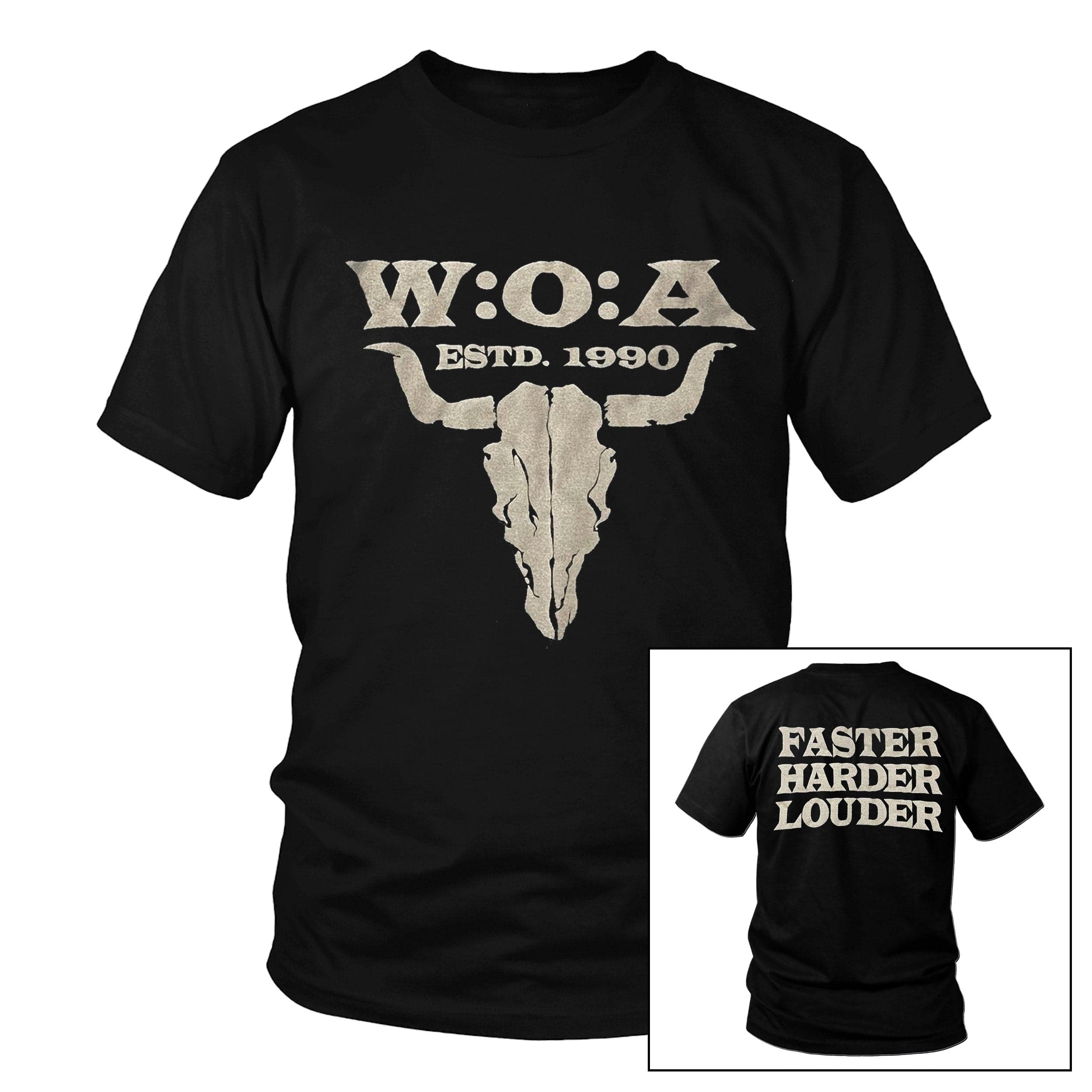 W:O:A - T-Shirt - Grey Skull Pop Out