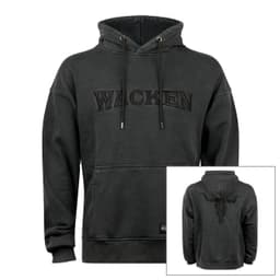 W:O:A - Oversized Hoodie - washed black – Bild 1