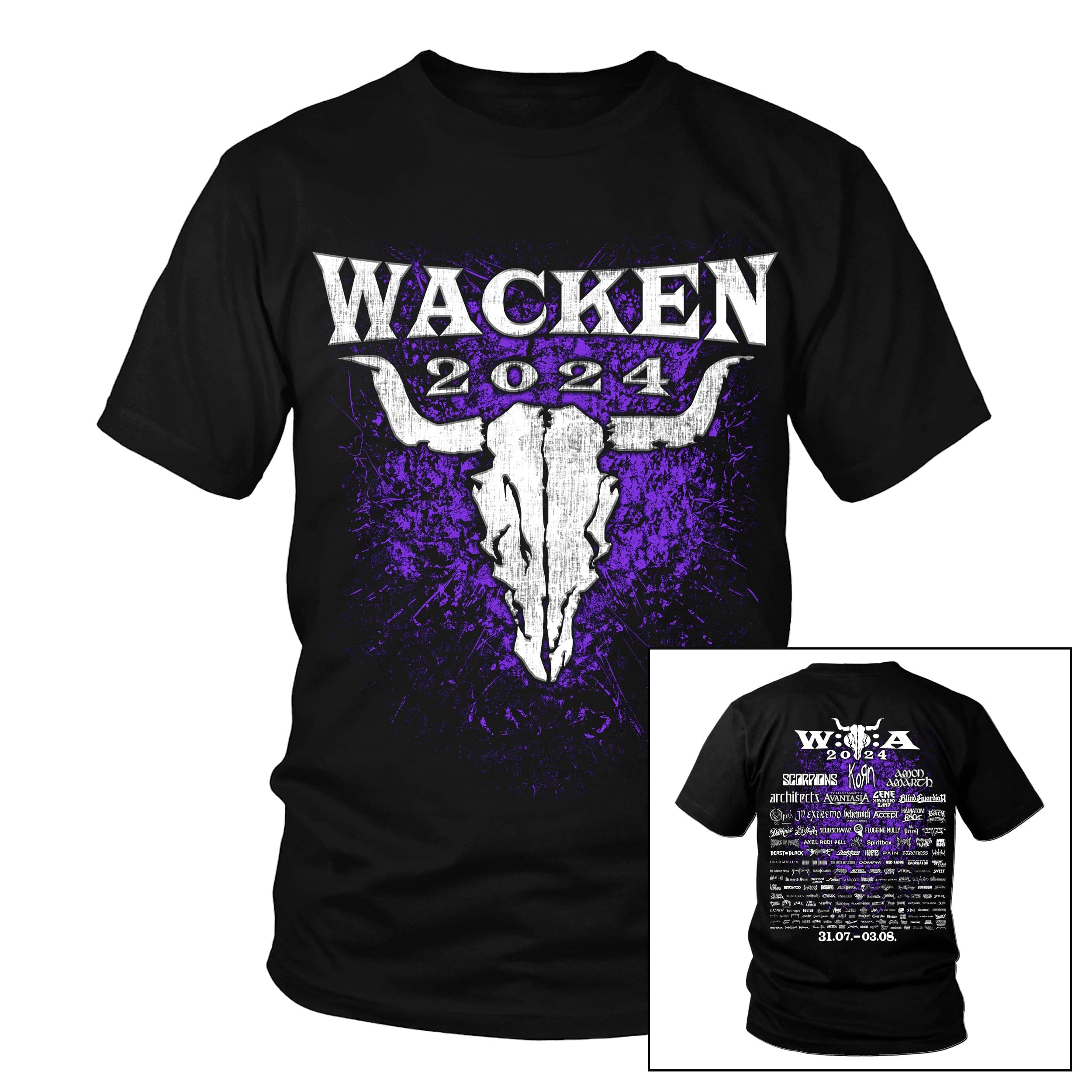 W:O:A - T-Shirt - Purple Splash 2024