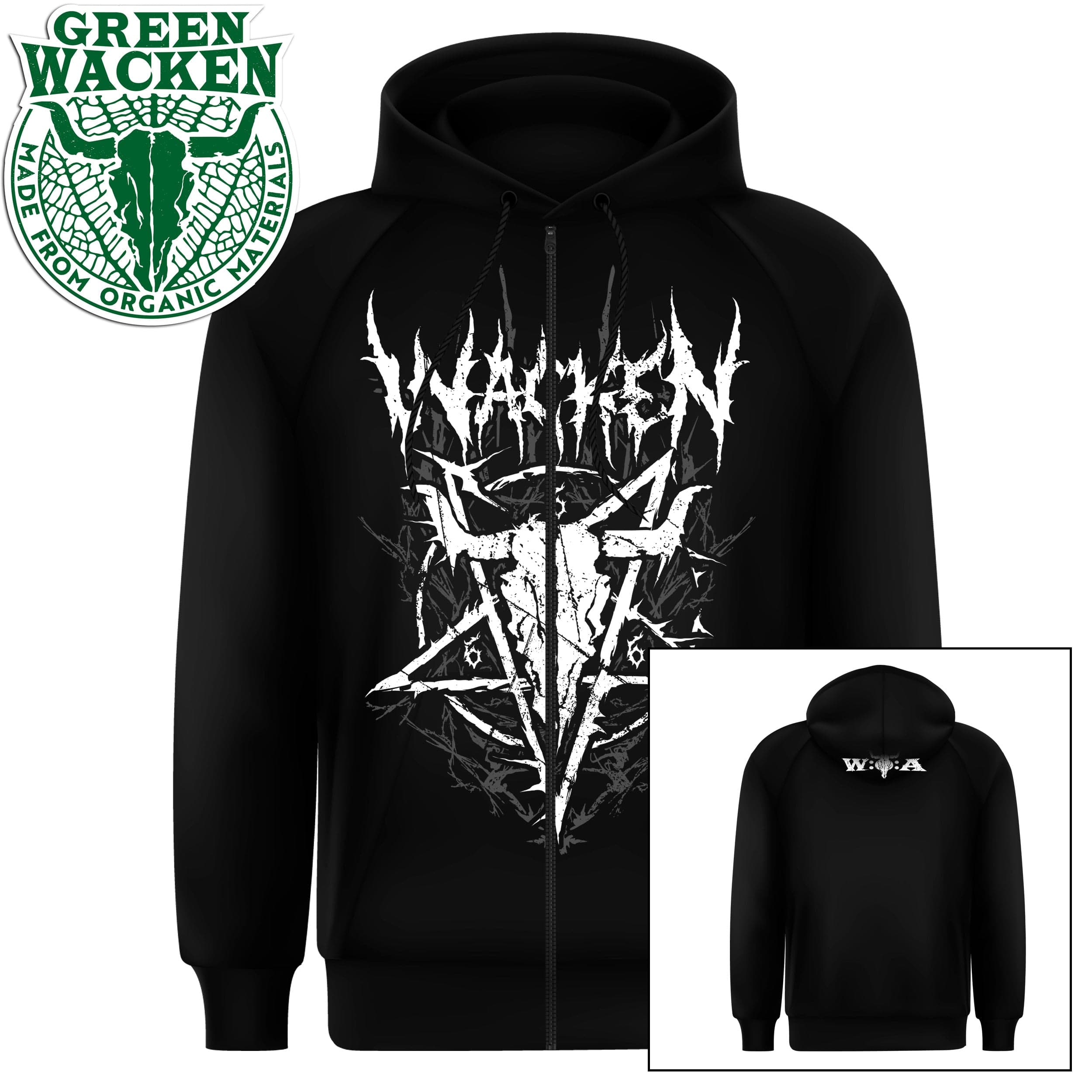 W:O:A - HoodZip - Black Magic